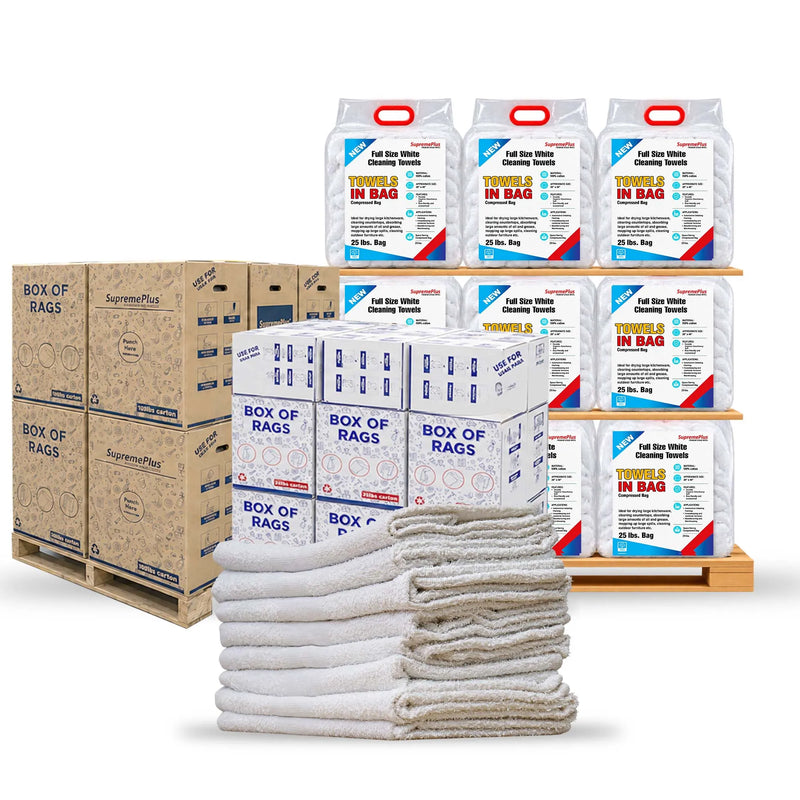 White Cotton Terry Cloth Towels | Wholesale & Affordable Prices