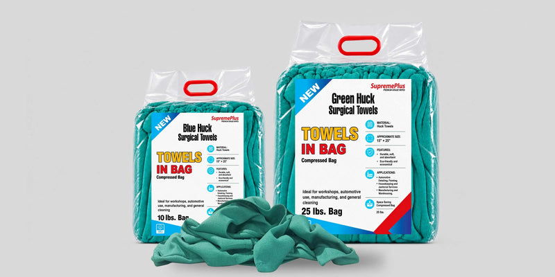Green Huck/Surgical Towels (New)