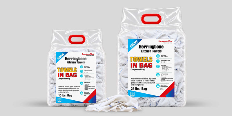 Herringbone Kitchen Towel (Heavy Duty Cleaning Towels New)