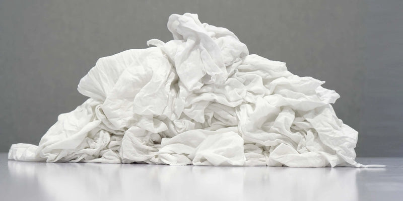 White T-Shirt Rags | Wholesale Cotton Cleaning Rags (New)