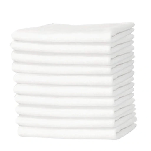 New White T-Shirt Exact Cut Rags - Wiping Hub