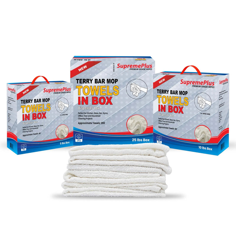 White Terry Bar Towel