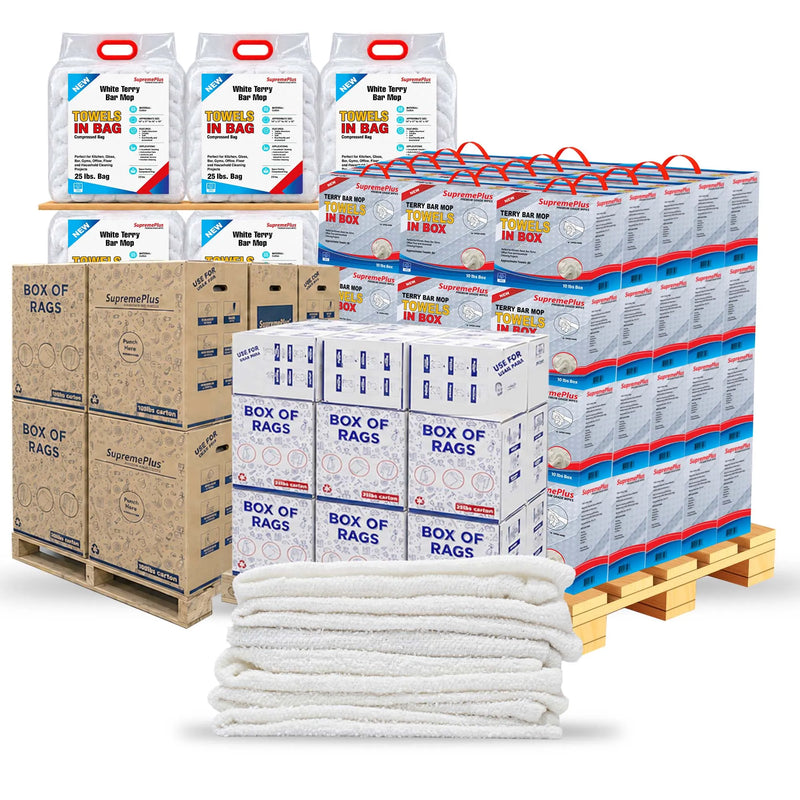 White Terry Bar Towel
