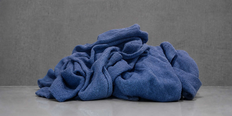 Reclaimed Blue Huck Surgical Towels