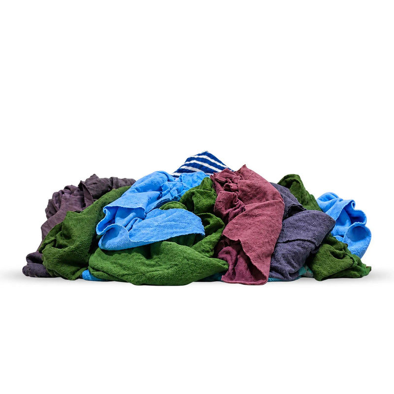 Color Cotton Sweatshirt Fleece Rags | Recycled Automotive Rags