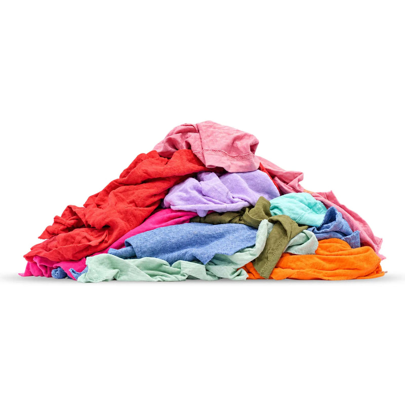 Color Cotton T-Shirt Rags | Recycled Industrial Rags