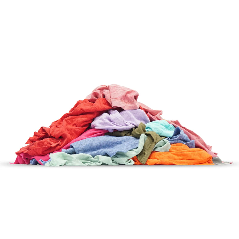 Color Cotton T-Shirt Rags | Recycled Industrial Rags