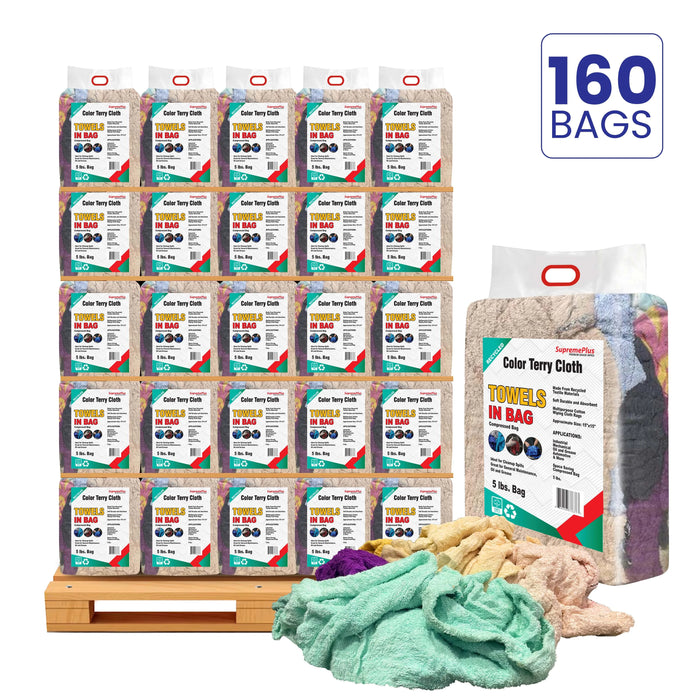 Recycled Color Terry Towel Rags