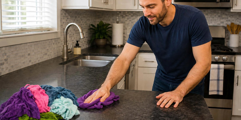 Color Terry Towel | Recycled Wiping Rags Wholesale