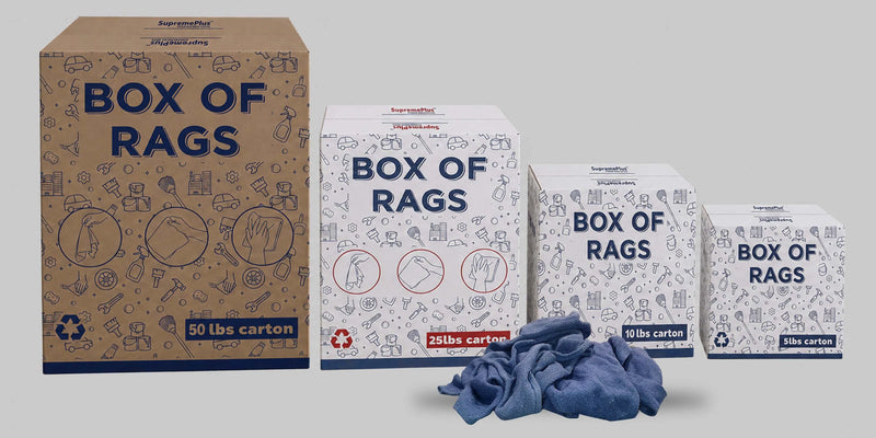 Reclaimed Blue Huck Surgical Towels