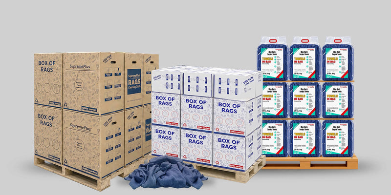 Reclaimed Blue Huck Surgical Towels