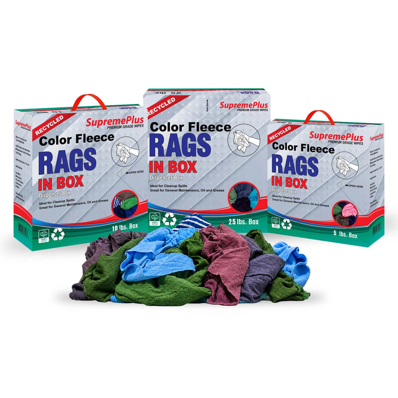 Color Cotton Sweatshirt Fleece Rags | Recycled Automotive Rags