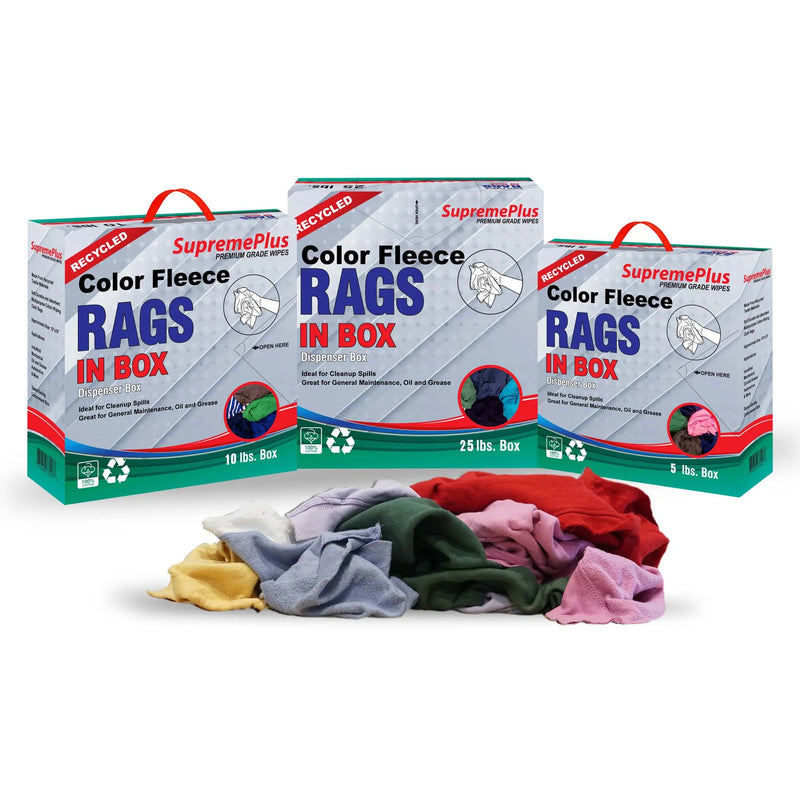 Color Cotton Sweatshirt Fleece Rags | Recycled Automotive Rags