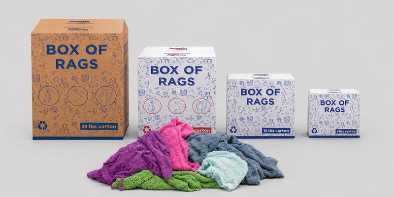 Color Terry Towel | Recycled Wiping Rags Wholesale