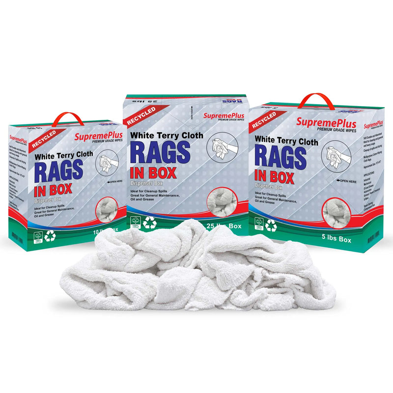 White Terry Towel | Recycled Cleaning Cloth Wholesale