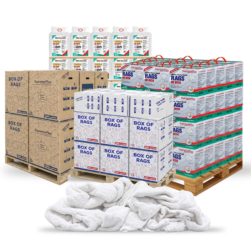 White Terry Towel | Recycled Cleaning Cloth Wholesale