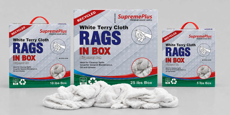 White Terry Towel | Recycled Cleaning Cloth Wholesale
