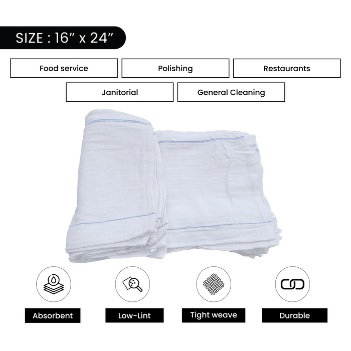 New Herringbone Kitchen Towel – 10 lbs. Bag 