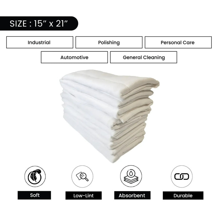 New Knitted Baby Diaper Rags - 5 lbs. Box - Wiping Hub
