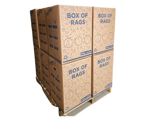 New Knitted Baby Diaper Rags – 600 lbs. Pallet – 12 x 50 lbs. Boxes - Wiping Hub