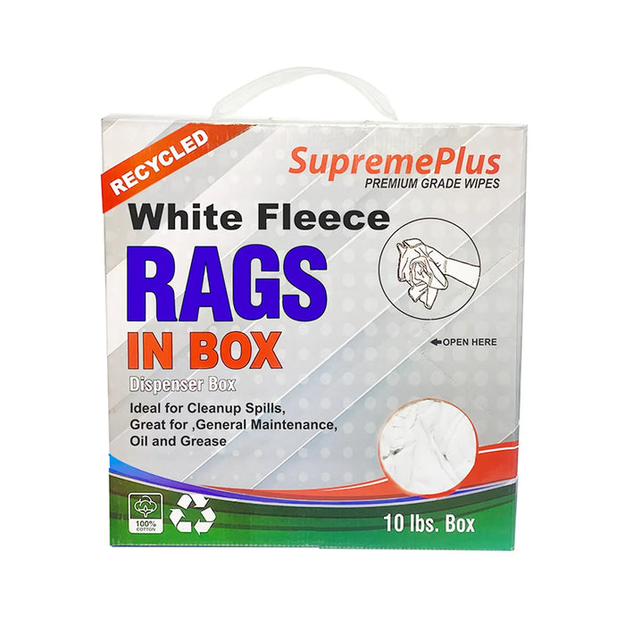 White Sweatshirt Rags - Wiping Hub