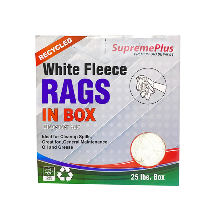 White Sweatshirt Rags - Wiping Hub