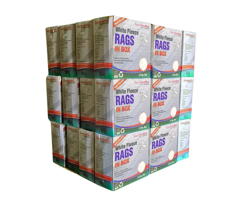 White Sweatshirt Rags - Wiping Hub