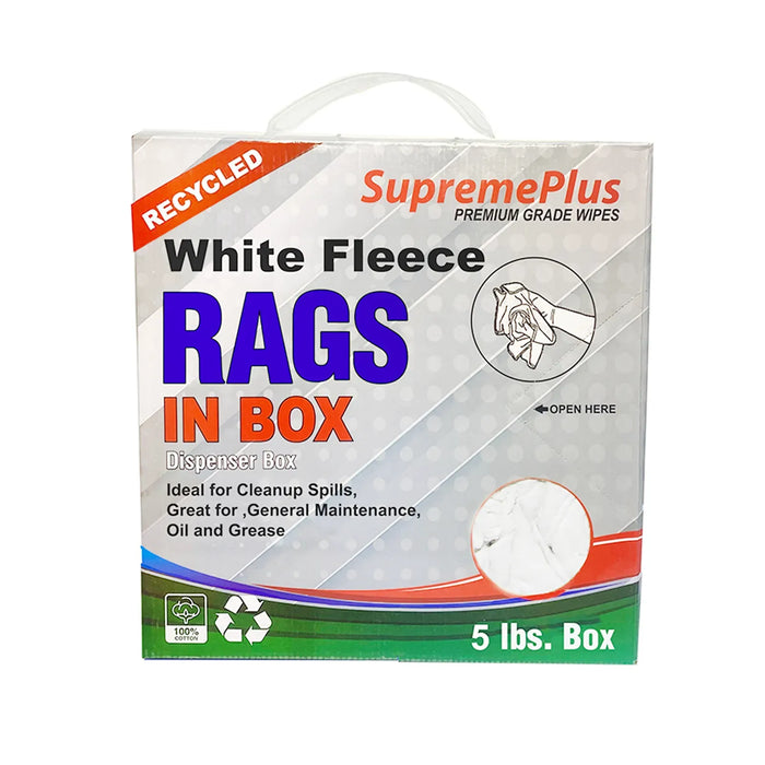 White Sweatshirt Rags - Wiping Hub
