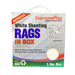 White Sheeting Rags - Wiping Hub