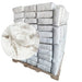 Recycled White Linen Mixed Material Cleaning Rags 1000 lbs. Pallet - 40 x 25 lbs. Bags - Wiping Hub