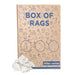 Recycled White Linen Mixed Material Cleaning Rags - 50  lbs. Box - Wiping Hub