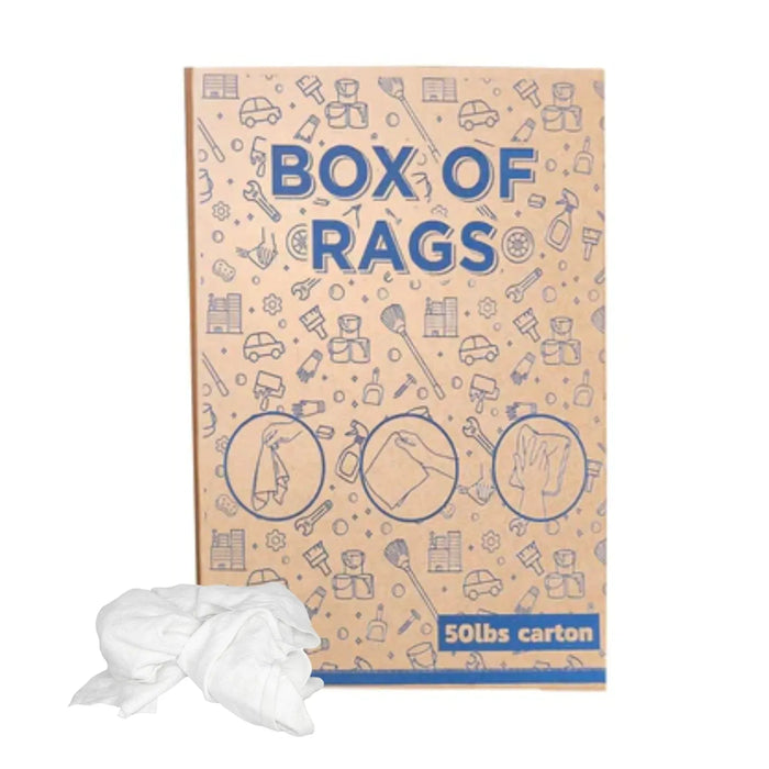 White Sweatshirt Rags - Wiping Hub