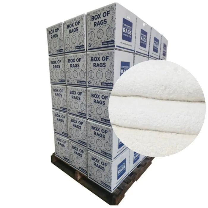 White Half Towels 20x20 - Wiping Hub