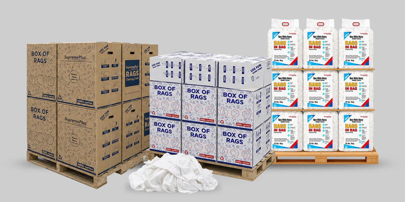 White Cotton Rags (Thermal Heavy-Duty Cloth New)