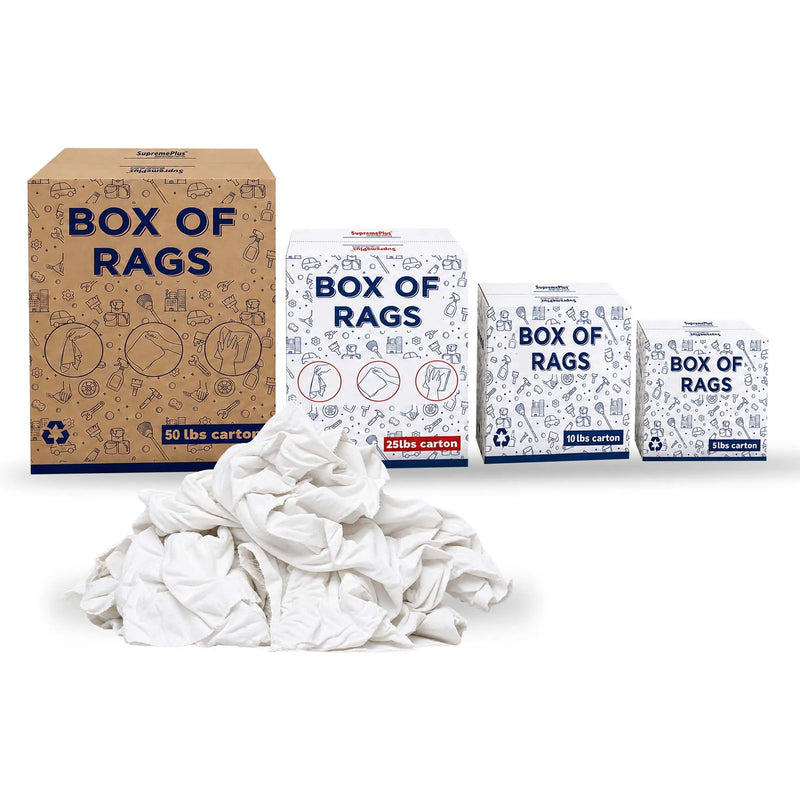 White Linen Cleaning Rags | Recycled Shop Rags