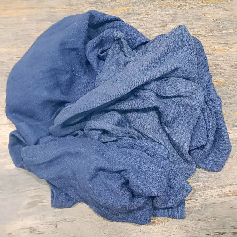 New 100% Cotton Blue Huck Towels - 10 lbs. Box