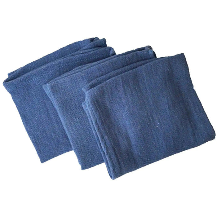 Premium Blue Huck Towels - 15" x 27" - Wiping Hub