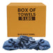 Recycled Blue Huck Cleaning Towels - 5 lbs. Box - Wiping Hub