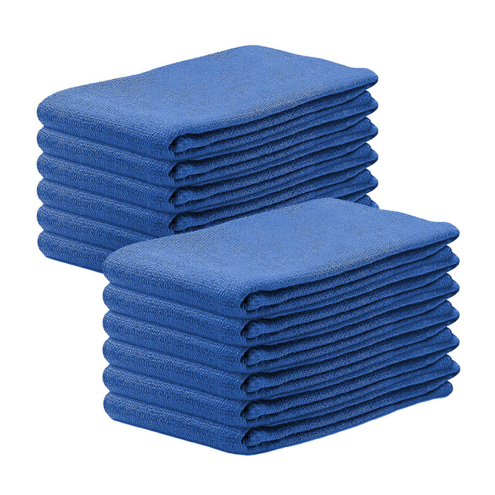 Premium Blue Huck Towels - 15" x 27"