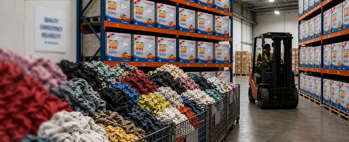 Shop Rags Rental Bulk Rags — Wiping Hub
