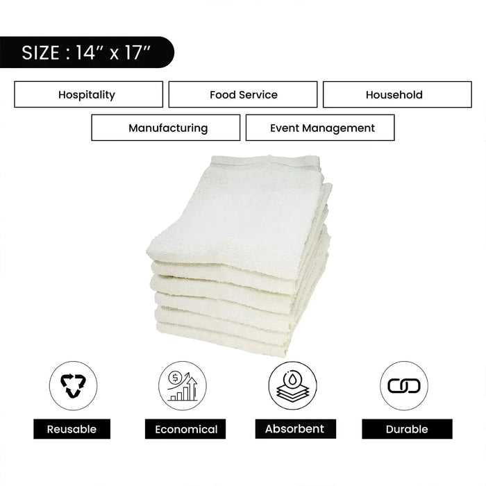 Clean Up Terry Bar Towels - 14x17 to 16x19