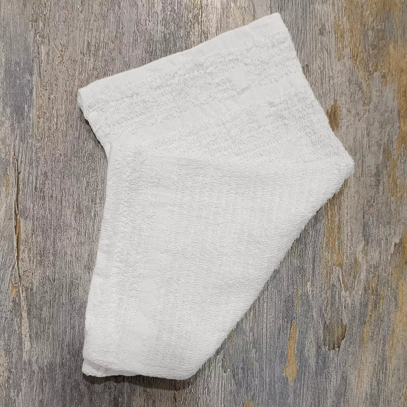Economy White Wash Cloth Towels - 12" x 12"