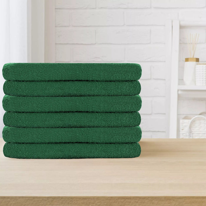 Premium Green Hand Towels - 16" x 27"