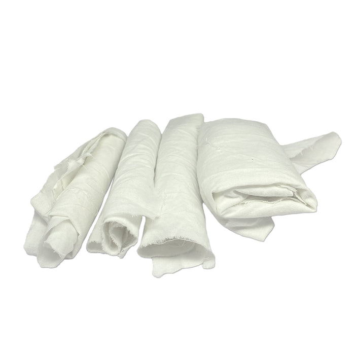 White Sheeting Rags 1000 lbs. Pallet - 40 x 25 lbs. Bags