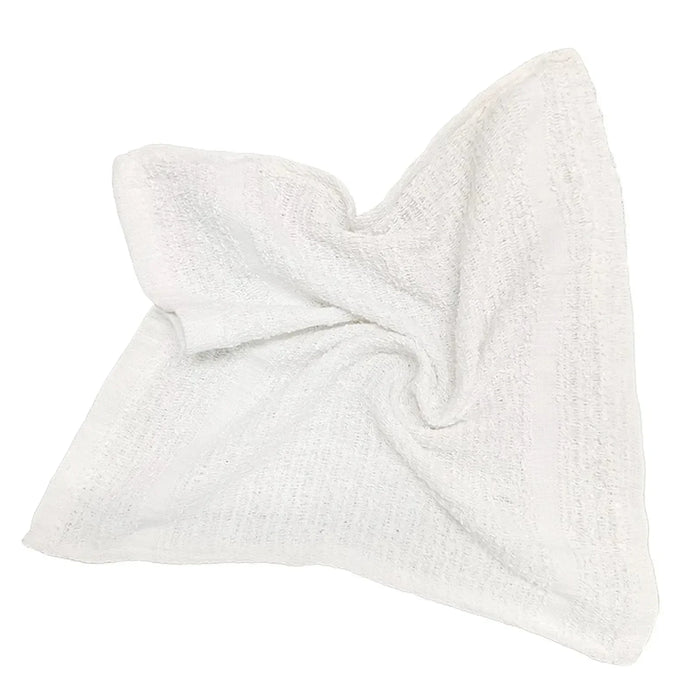 White Wash Cloth Towels - 12" x 12" - 25 lbs. Bag - Wiping Hub