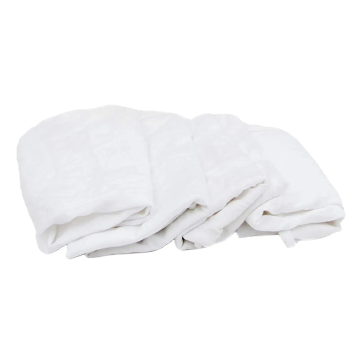 New Premium White Washed T-shirt Rags - 4 lbs.  Bag - Pack of 6