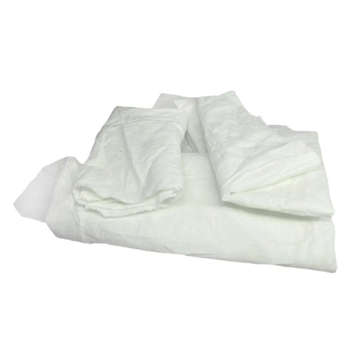 White Sheeting Rags - Wiping Hub