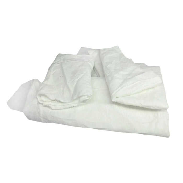 White Sheeting Rags - Wiping Hub