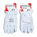 Cut Resistant Goatskin Leather Driver Gloves - White - L, XL, 2XL