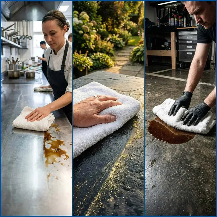 Full Size White Cleaning Towel - Usages - Wiping Hub